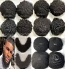 Celebrity Toupee Black Color Brazilian Virgin Human Hair Replacement Mens Hairpieces Afro Curl Full Lace Toupees for Black Men6933674