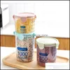 Food Jars Canisters 600/800/1000Ml Preservation Container Coarse Cereal Dhrtp