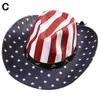 Berets American Flag Sun Hat Celebrate Independence Day Decorative Adult Unisex Star Striped Western Cowboy Paint Jazz HatBerets