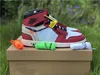 2022 Autentiska 1 Hög OG Vita UNC Skor Presto Chicago Red University Guld MCA 4 Sail Blazer Vapor 5 90 Men Outdoor Sneakers Sport