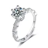 Pierścionki ślubne pierścień moissanite Kuaishou Douyin Xiaohongshu net Red Live One Carat Factory Diamonds Gothic Jewelrywedding2415316