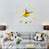 Horloges murales Petits points DIY Horloge Design moderne Silencieux Acrylique Miroir Décoratif Cuisine Autocollants Autocollants Home DecorWallWall