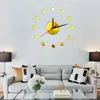 Wall Clocks Small Dots DIY Clock Modern Design Silent Acrylic Mirror Decorative Kitchen Self-adhensive Stickers Home DecorWallWall