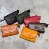 Wallets Wallet Women Vintage Small Genuine Leather Purse Change Pocket Carteira Feminina Solid Colors Retro Handmade Zipper WalletWallets