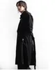 Heren Trench Coats Dark Black Heren Windscheper Coat Casual Fashion Loose Long Style Extra Big Top Coatmen's Viol22