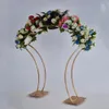 DIY Party Decoration Wedding Arch Gold Backdrop Stand Metal Frame 95CM Tall Flower Stands Large Centerpiece Table Decor