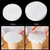 500pcs/lot Cold Drinks Coffee Spill Proof Round Shape Leak Proof Paper Films Kitchen Supplies 70-95/98-110mm Milk Tea Cup MJ0357