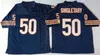 Maillot de Football 51 Dick Butkus 54 Brian Urlacher William Perry 95 Richard Dent 99 Dan Hampton Rare Blanc Bleu Rétro Maillots Cousu Hommes