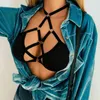 Tanques de sutiã de tiras femininas Tampas de sutiã Bustier Solid Color Bandage Sexy Fashion Cami Crop Top Bralette L220726