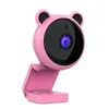 Full HD Pink Webcam P HD Camera USB Webcam Focus Night Vision Computer Web Camera med inbyggd mikrofonvideokamera J220520