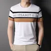 Herr t-shirts high end 95% Cotton Summer Brand Designer toppar Urban Mens T Shirt VIP Classic Short Sleeve Casual Fashion Clothing 220622