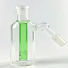 4 pollici vetro borosilicato 14mm 18mm verde viola narghilè colore grigio Catcher 45 gradi piccolo bong accessori Percs Ash catcher