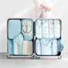 Sacos de armazenamento 6/8pcs Organizador de bagagem de roupa Travel Bolsa de manta de manta de manta de viagem à água Bolsa de embalagem de embalagem