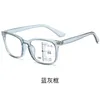 Lunettes de soleil Lunettes de lecture carrées hommes multifocales dioptries progressives Anti-éblouissement ordinateur bureau d'affaires femmes lunettes UV400Su280O