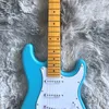 in stock 2022New electric Guitar blue color rose wood fingerboard 22 fret