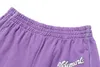 Purple krótka dekoracja kieszeni Mężczyźni luźne High Street Tij Brand Sport Beach Wysoka jakość Krótko 220721