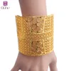 9 styles de luxe indien grand bracelet large 24k gold fleur de fleur de fleur pour femmes africain dubaï bijoux de mariage arabe cadeaux