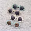 Çocuklar Güzel Kurbağalar Güneş Gözlüğü Tasarımcısı Büyük Kurbağa Rounds Çerçeve Sevimli Gözlük 8 Renkler Toptan