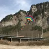 1PC Long Tail Rainbow Kite Outdoor Kites Flying Toys For Children Kids The Kite Is Come With 30M String