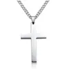 Ketten Männer Kette Schmuck Trend Vintage Einfachheit Kreuz Anhänger Edelstahl Gold Silber Farbe Halskette Goth Herren HalskettenKetten