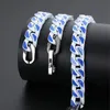 Bracelets porte-bonheur mode cubaine lien chaîne Crub pour hommes classique en acier inoxydable épais Bracelet Hiphop fête bijoux accessoiresCharme