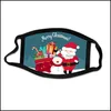 ADTS Pamuklu Bez için Noel Maskesi Karikatür Baskılı Xmas Yüz Maskeleri Yıkanabilir Yeniden Kullanılabilir Dust Anti-Dut Mouth ER Parti Bırak Teslimat 2021 Tasarımcı