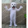 Performance Polar Bear Mascot Trajes Carnaval Hallowen Gifts Unissex Adultos Fancos jogos de festa de festa férias comemoração de desenho animado