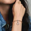 La famille de la fête des mères en argent sterling 925 est toujours entourée d'une perle pendante pour les bracelets à breloques de style Pandora européen