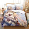 Your Lie In April Themed 3D Printed Custom Bedding Set Polyester Home Textiles Twin Queen Size 2/3Pcs Duvet Cover Sets Adult Kids Universal quilt cover with pillowcase