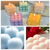 1PCS Small Bubble Cube Candle Soy Wax Aromatherapy Scented Candles Relaxing Birthday Gift Home Living Room Bedroom Decoration