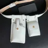 2 piezas Bolsa de cinturón para mujer Diseñador Cintura S Hip Hop PU Cuero Mujer Fanny Packs Funcional Crossbody Pecho Teléfono Monederos 220531