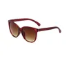 Lunettes de soleil de mode Femmes Designer Sunglass Attidute Lunettes Classique Pétale Décoration Shade Sunglasse Cadres Noir Rouge Cat Eye Lunettes d'été Femme Lunettes de soleil