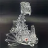 Glazen water Bong meerval vorm Bongs Rig 14mm vrouwelijk gewricht Hookah Ash Catcher Percolater Bubbler