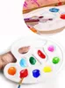 Plastikfarbenpalette mit Daumenloch Art Lackschalen für Kinder Erwachsene bis hin zu Acrylöl Aquarellfahrzeug Lieferungen XBJK2207