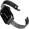 Correa de reloj, joyería de aleación, cadena de diamantes, pulsera de eslabones, pulsera de Metal para Apple Watch Series 7 6 5 4, tamaño 42 44 45 38 40 41mm