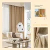 Curtain & Drapes Custom Cotton Linen Grey For Bedroom Jacquard Texture Blackout Fabric Luxury Living Room Window TreatmentsCurtain