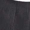 Femmes mode avant boutons en métal Tweed Shorts Vintage taille haute côté fermeture éclair femme pantalon court Mujer W220322