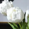Simulated thick multi-layer hand moisturizing tulips Faux Floral home decoration simulated flower layout double petal tulip