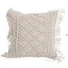 45x45cm Hand woven rope pillow cushion Empty pillow cover Case Pillowcase without Inside core CCE13822