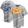 Yeni ucuz 50 Mookie Betts Jersey 10 Justin Turner 35 Cody Bellinger 13 Max Muncy 22 Clayton Kershaw Enrique Hernandez Pederson Beyzbol Forması