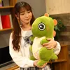 2022 Stuffed Animals & Plush New Lovely 30CM Cartoon Small Green Big Eyes Sitting Cute Dinosaur Plush Toy