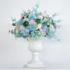 Decoratieve bloemen kransen 35 cm grote kunstmatige bloementafel middelpunt bruiloft decor weg lood bouquet zijden rose pieon ball party evenement