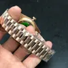 남자 시계 로즈 골드 럭셔리 시계 로마 숫자 다이얼 방수 기계식 자동 36mm jubilee 스트랩 스포츠 스타일 클래식 손목 시계