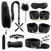 Nxy Sm Bondage Leather Sex Toy Kit Gear Giocattoli per adulti Giochi Accessori esotici Kit erotici Bdsm per coppie 220423