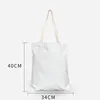 الإبداعية التسامي حقيبة فارغة البوليستر طباعة الفراغات أكياس resuable قابل للغسل البقالة التسوق حمل حقائب اليد