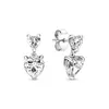 NUOVO 2022 100% 925 Sterling Silver Farfalla Gemme Ear Studs Fit FAI DA TE Braccialetto Originale Fshion Gioielli Regalo