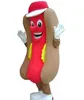 Cão hotdog mascote traje tamanho adulto vestido de desenho animado personagem partido roupa de alta qualidade