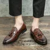 Дизайнерский британский крокодиловый рисунок проскальзывание на Oxford Shoes Moccasins Свадебное выпускное вечерин