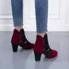 ドレスシューズファッション女性ハイヒールレースフラワーアンクルストラップ中空サンダルラウンドトゥジップパンプス Zapatos De Mujer PlataformaDress