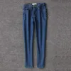 Vintage ladies boyfriend jeans for women mom high waisted blue casual pencil trousers korean streetwear denim pants 220402
